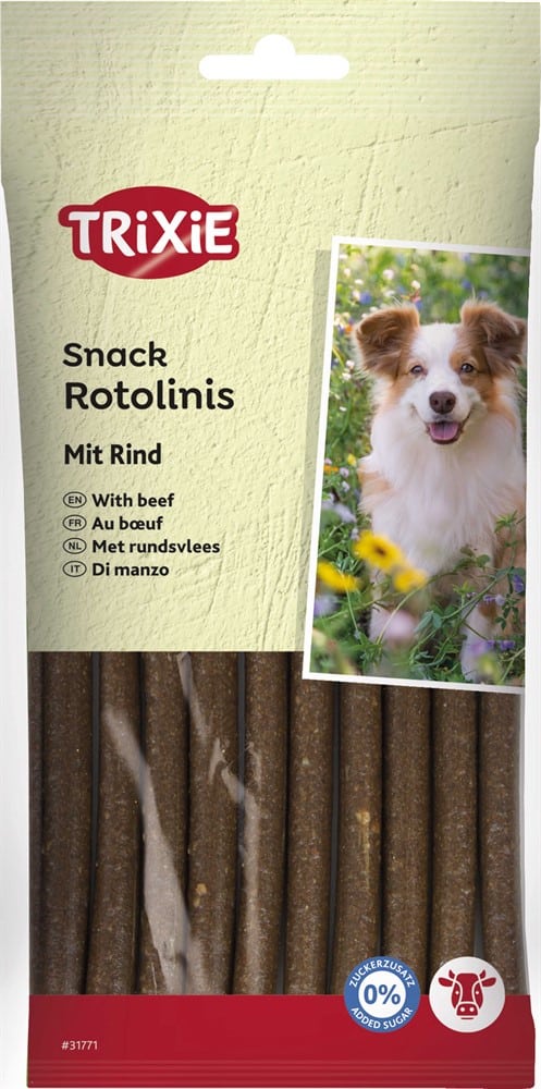 Trixie Soft Snack Rotolinis, oxkött, 12cm 120g