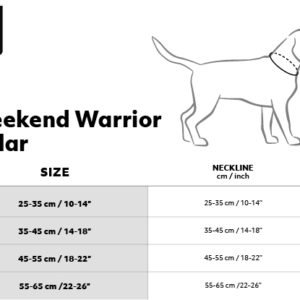 Weekend Warrior Storlekstabell