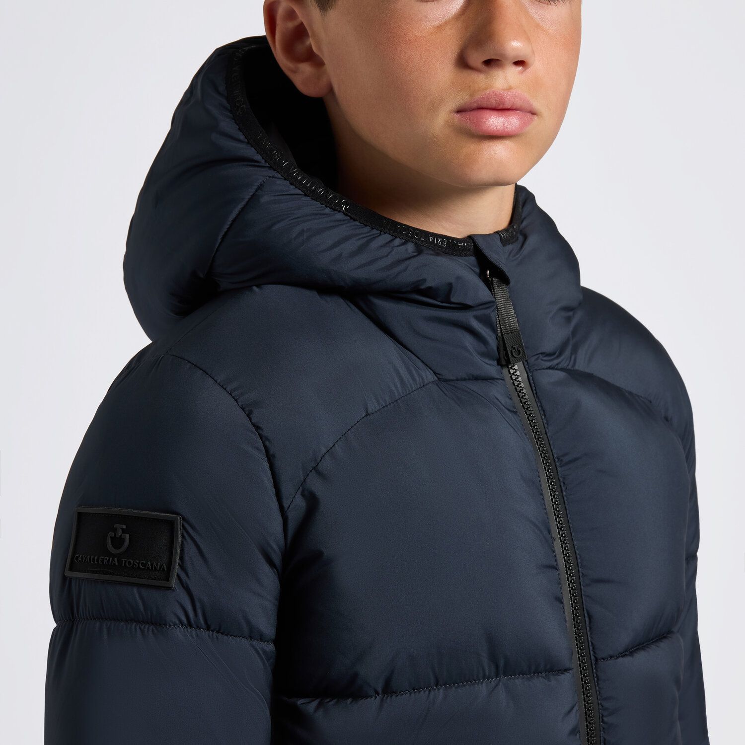 Cavalleria toscana Unisex Nylon Puffer jacka marin - Bild 3
