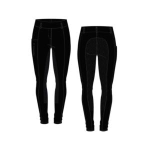 Equipage Selena Vinter ridtights fullgrip Svart