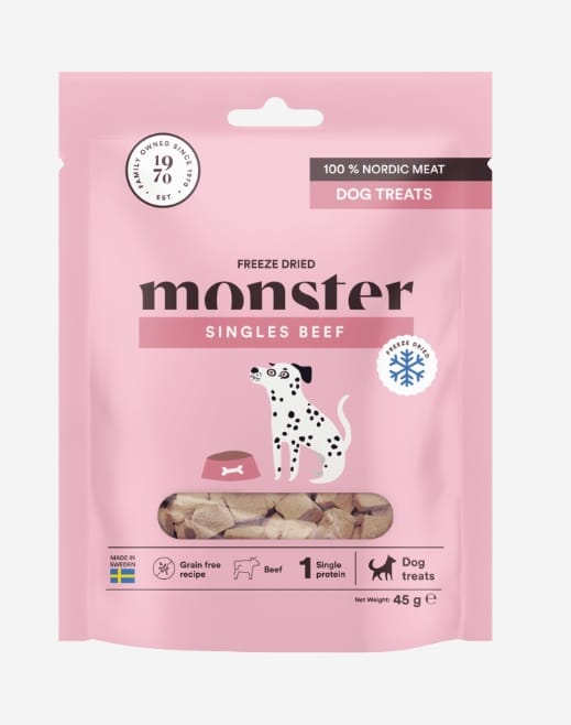Monster Dog Treats Freeze dried Beef 150g