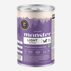 Monster Dog Adult Singel Light/Sterilized Burk 400g