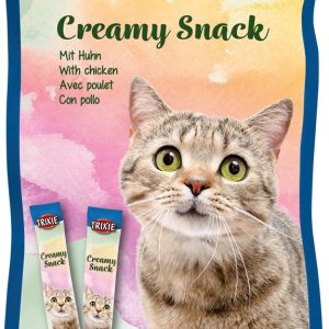 Trixie Creamy Snacks till katt. Med kyckling, 5 × 14 g
