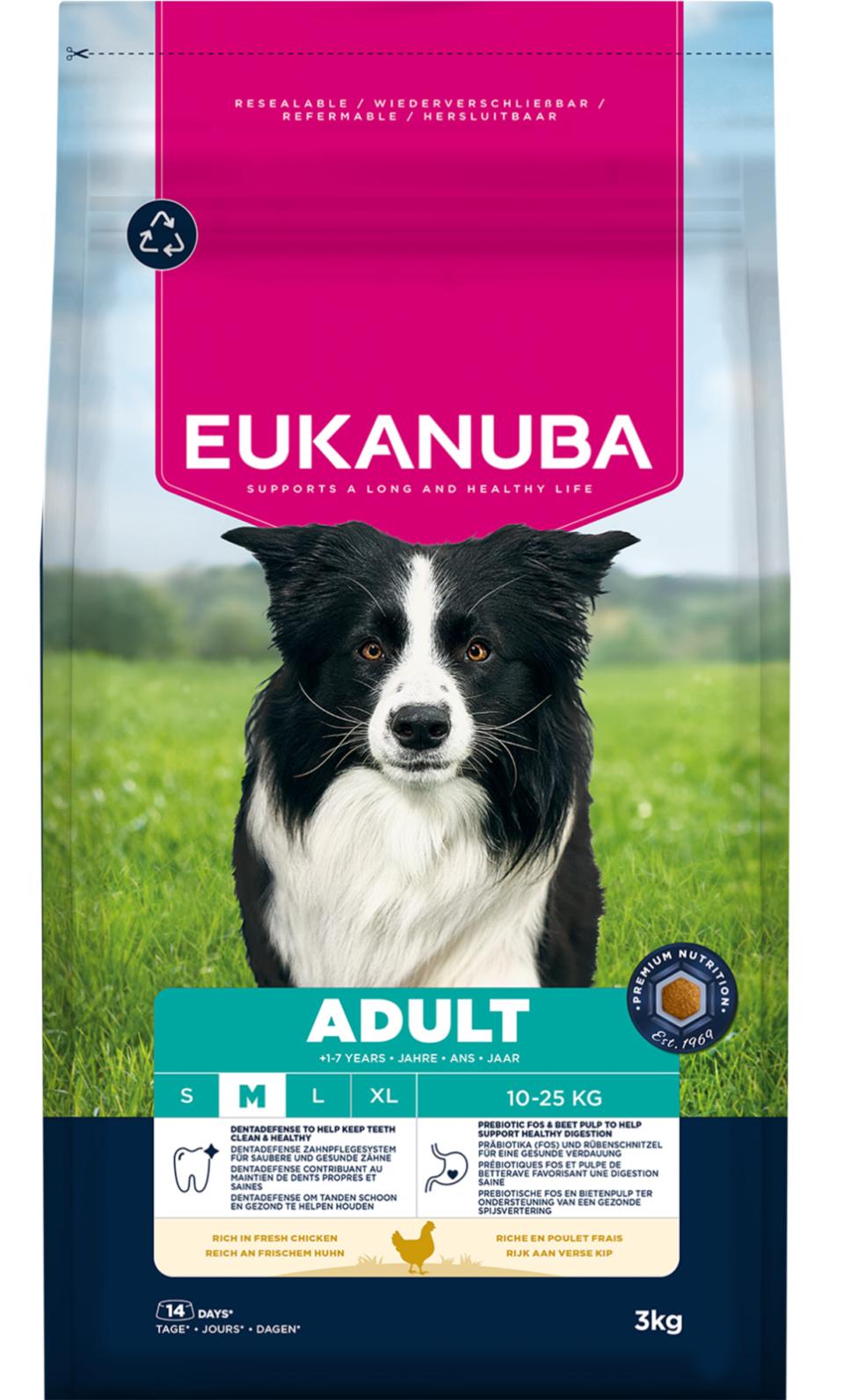 Euk. Dog Adult Medium 3kg