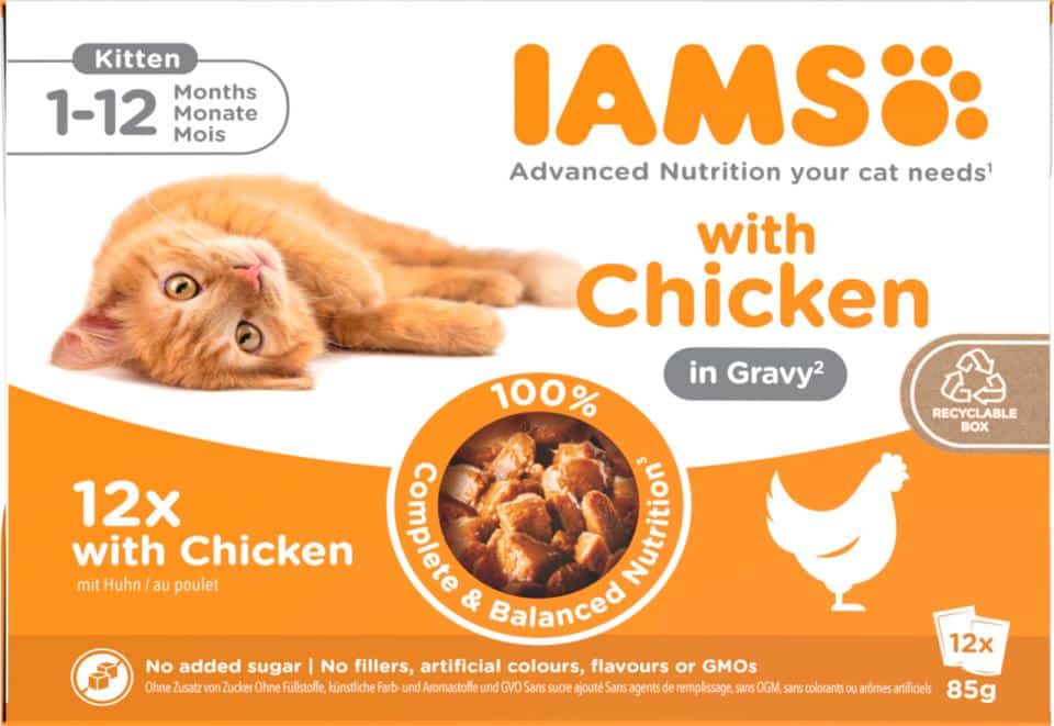 Iams Delights Kitten gravy 12-p