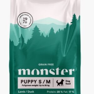 Monster Dog GF Puppy All Breed Lamb/Duck 2kg