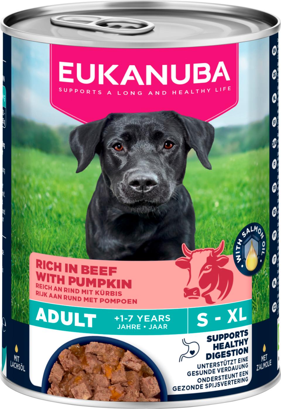 Eukanuba Våtfoder Adult, Nötkött med pumpa 400g