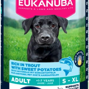 Eukanuba Våtfoder Adult, öring med sötpotatis 400g
