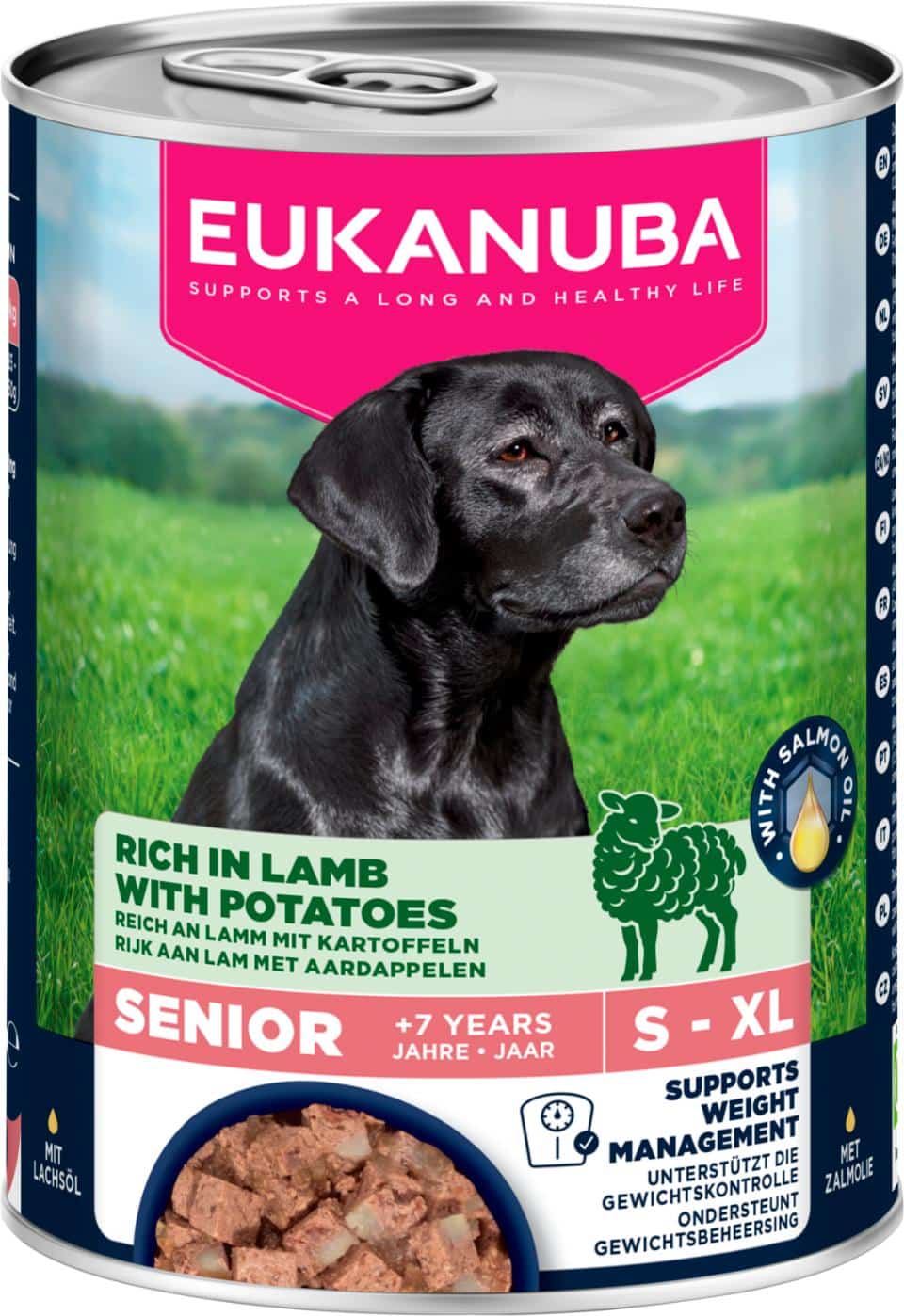 Eukanuba Våtfoder Senior, Lamm med potatis 400g