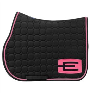 Equiline Octagon Hoppschabrak Svart E-logga Rosa/Glitter Svart +P99