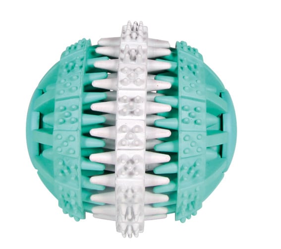 Denta Fun, boll m mintsmak, naturgummi, ø 6 cm