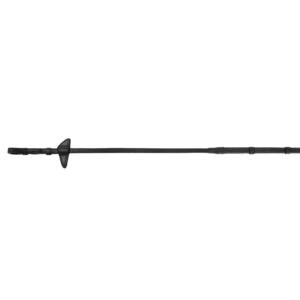 Lippo tygel gummi med stoppar 18mm svart/silver