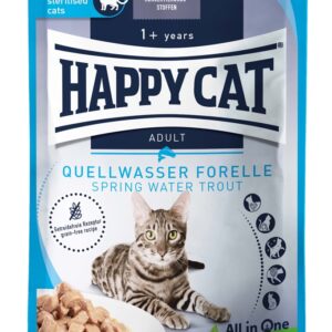 HappyCat våt/sås, forell, 85 g