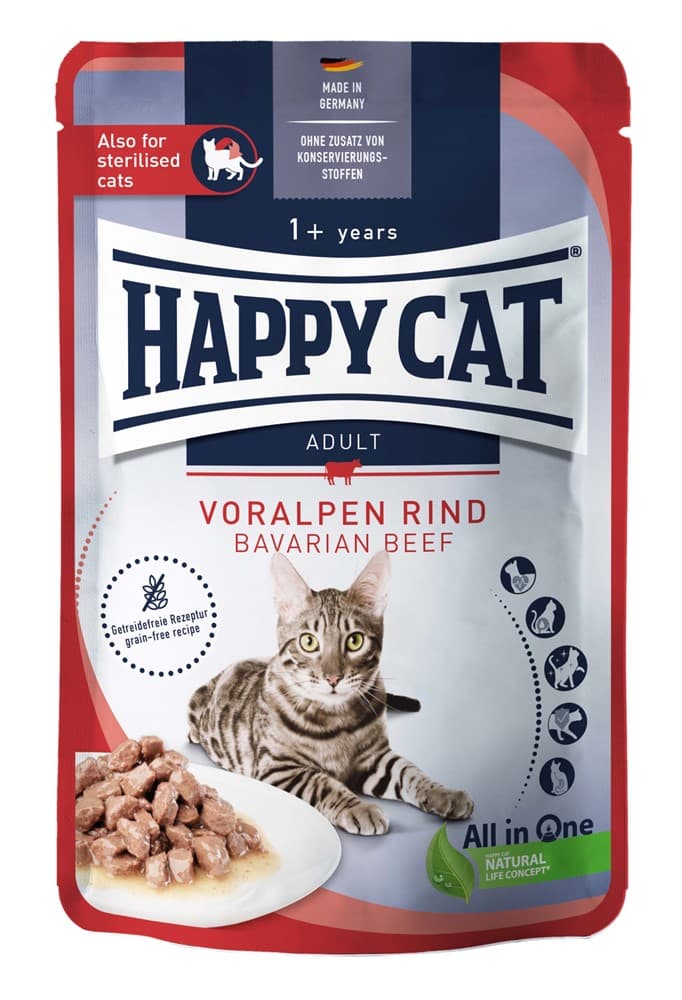 Happy Cat, nötkött, våt 85g