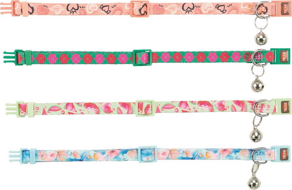 Katthalsband, flower power, 19-31 cm/10 mm, Trixie