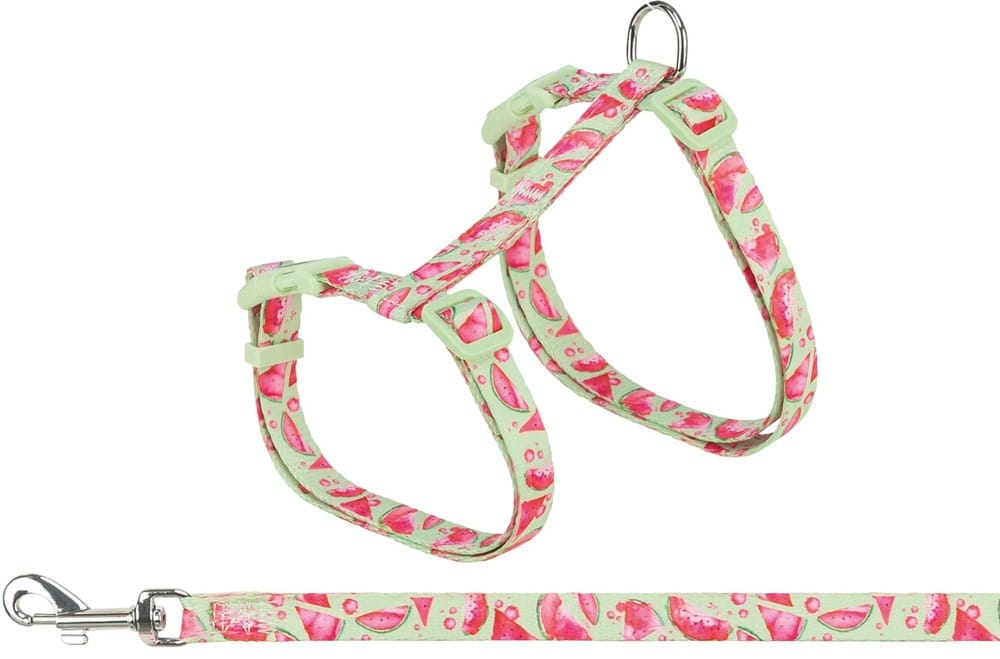 Kattsele med koppel, flower power, 35-59 cm/13 mm, 1,20 m, Trixie - Bild 4