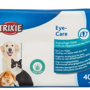 Ögonrengöringsservetter med Aloe Vera, 40-pack Trixie