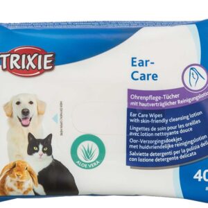 Öronrengöringsservetter med Aloe Vera, 40-pack Trixie