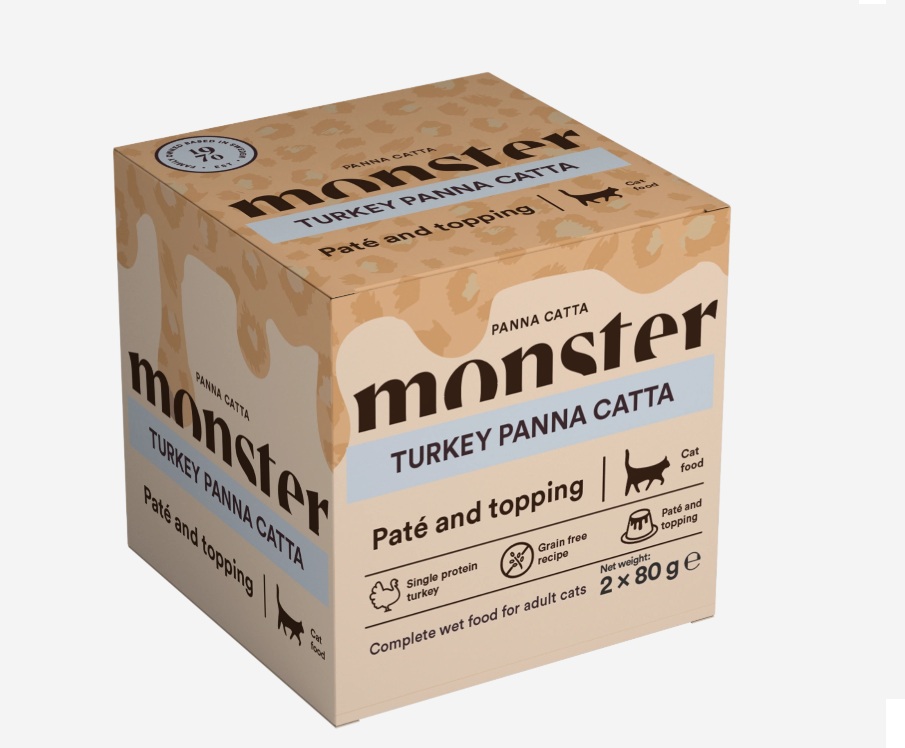Monster cat Panna Catta Turkey 2-pack