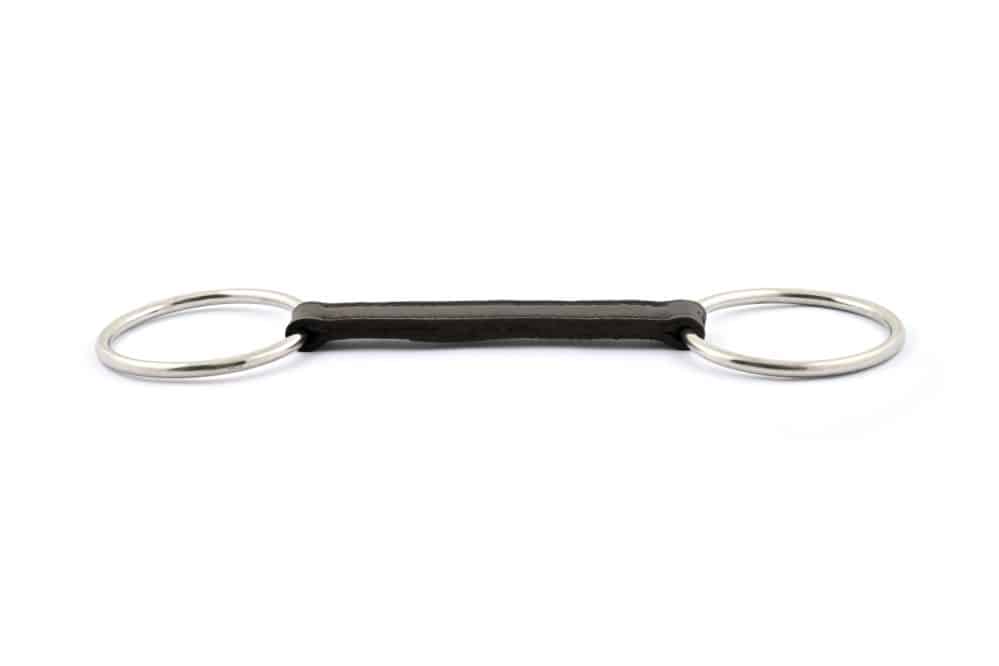 Jump In Loose ring flat leather bit