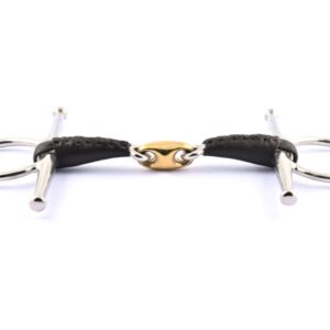 Jump In Full Cheek French mouth Leather Bit
