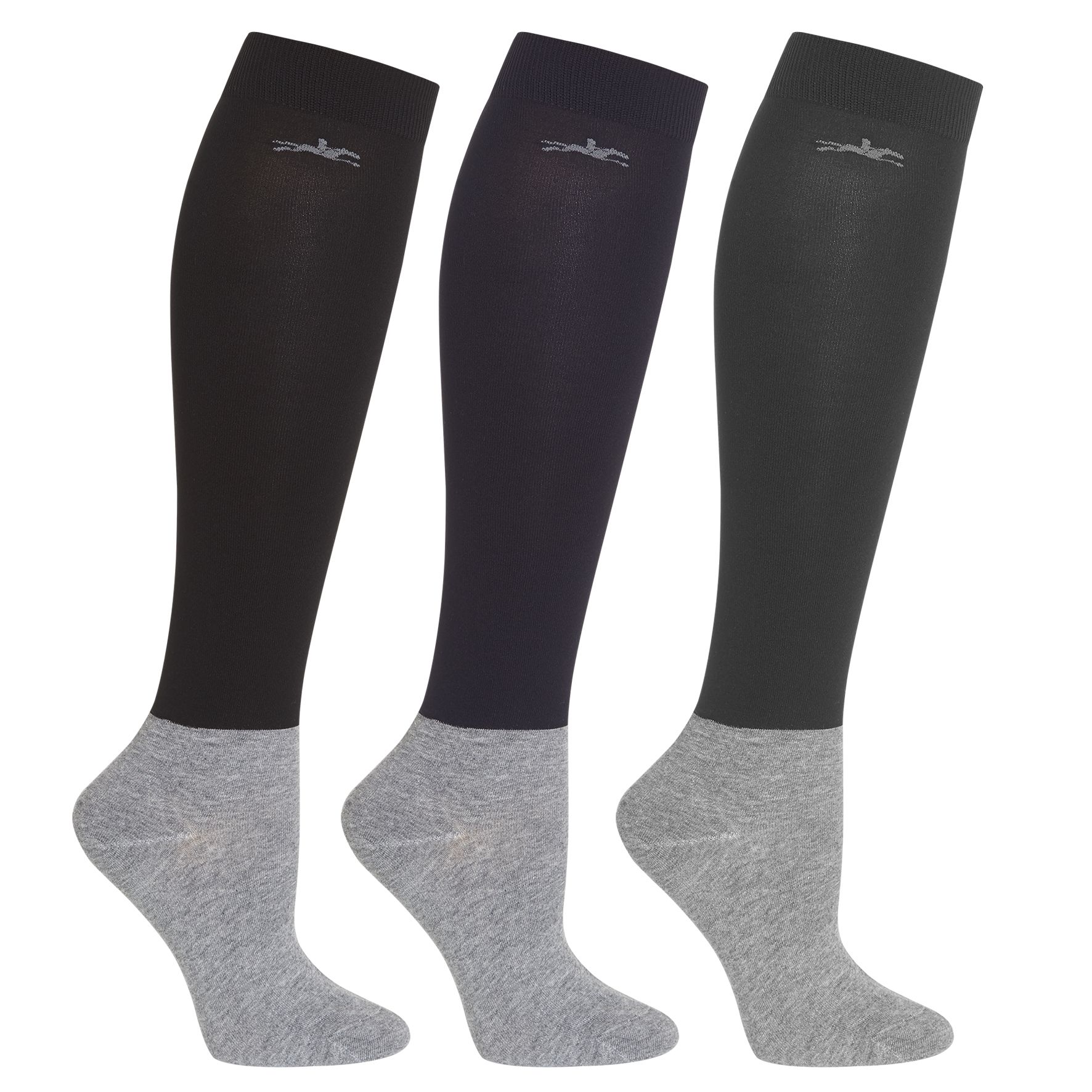 Schockemöhle tävlingsstrumpor navy/black/grey 3p stl 36-41