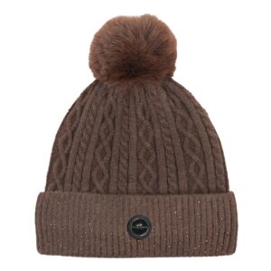 Schockemöhle Beanie Glamour mössa brun