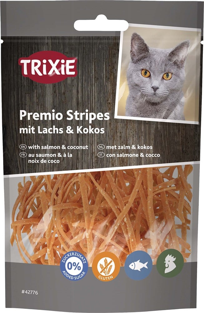 PREMIO Stripes med lax & kokos, 50 g, Trixie